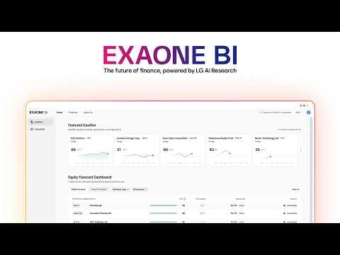 EXAONE BI: The future of finance, powered by LG AI Research 영상 썸네일