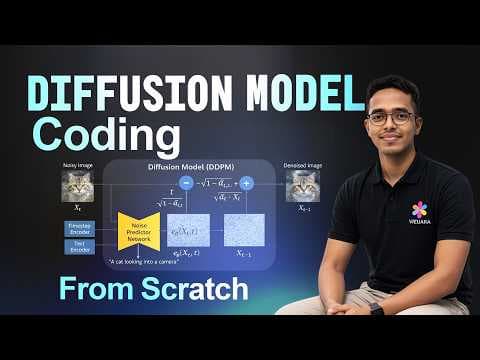 Diffusion model (DDPM) PART 2 - Coding from scratch 영상 썸네일