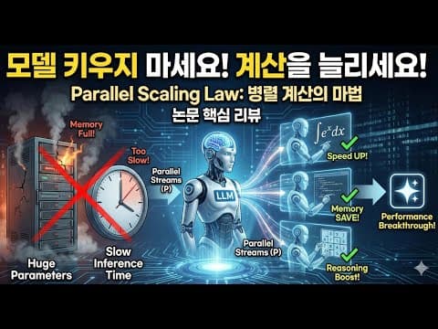 파라미터 안 늘리고 LLM 키운다? Parallel Scaling Law 핵심 정리 영상 썸네일