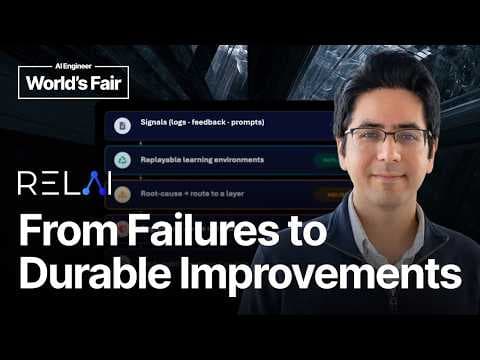 Continual Learning for AI Agents: From Failures to Durable Improvements - Soheil Feizi, RELAI 영상 썸네일