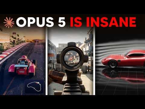 Opus 5로 생성한 게임과 시뮬레이션 사례 분석