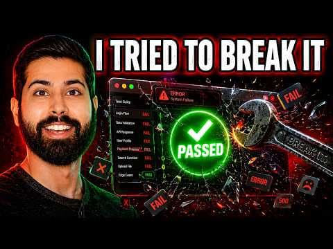 I Let AI Write My Tests, Then Broke It (Kane AI) 영상 썸네일