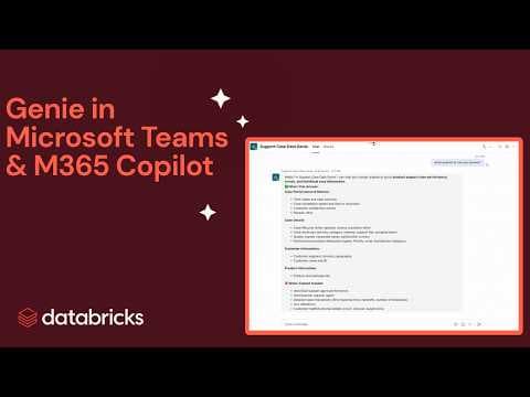 Ask Genie Anywhere | Bring AI/BI Genie to Microsoft Teams & M365 Copilot via Copilot Studio 영상 썸네일