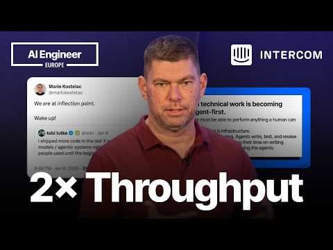 How Building with AI Can Double the Throughput of Your Engineering Team — Brian Scanlan, Intercom 영상 썸네일
