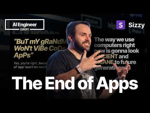 The End of Apps — Kitze, Sizzy.co 영상 썸네일