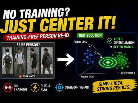 학습 없이 ReID 성능을 올린다고? Pose2ID 리뷰 From Poses Identity Training Free Person Re Identification 영상 썸네일