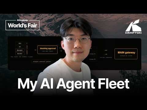 I Run a Fleet of AI Agents Across Three Machines. Here's What Broke. - Kyle Jaejun Lee, KRAFTON 영상 썸네일
