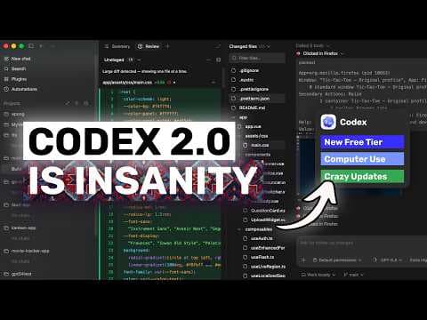 Codex 2.0 + NEW CRAZY Free Tier: OpenAI has COOKED with NEW & FREE Codex! 영상 썸네일