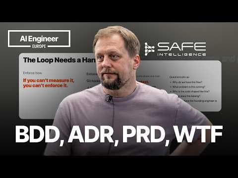 BDD, ADR, PRD, WTF: Capturing Decisions for Humans and AI Alike — Michal Cichra, Safe Intelligence 영상 썸네일