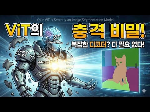 ViT가 사실 세그멘테이션 모델이었다? EoMT 논문 완전 해부! 영상 썸네일