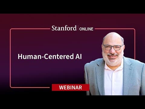 Stanford Webinar - Human-Centered AI: Designing Systems People Trust 영상 썸네일