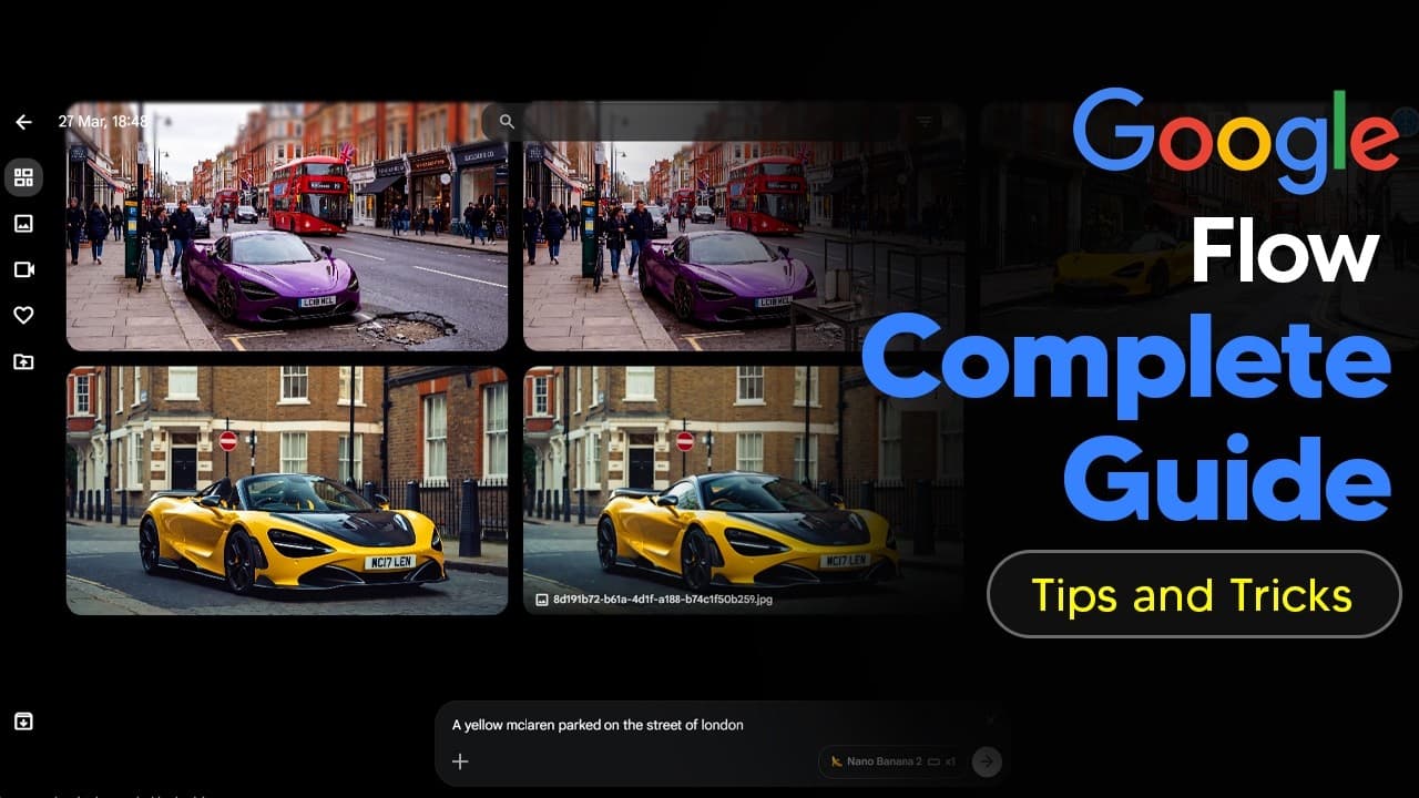 Google Flow Tutorial (How To Use Google Flow) 2026 영상 썸네일
