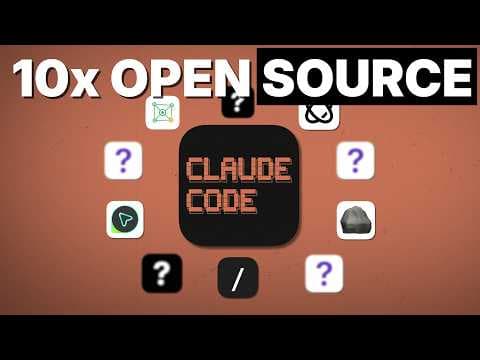 Top 10 NEW Open Source Claude Code Tools (May) 영상 썸네일