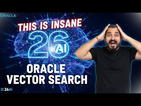 IS Oracle AI Database 26AI Vector Search Better Than Pinecone/Qdrant 영상 썸네일