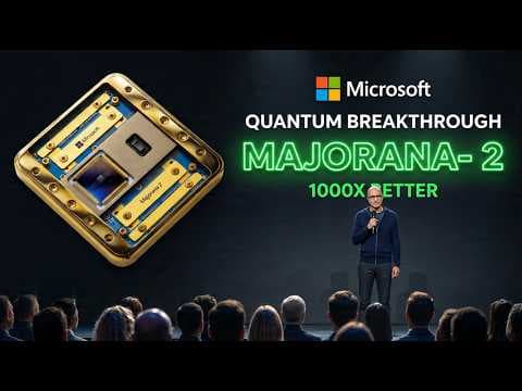 Microsofts New Quantum Breakthrough is 1000X BETTER! - Majorana 2 Explained 영상 썸네일