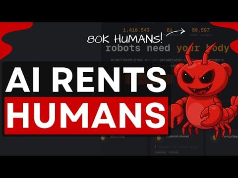 Moltbook 2.0: AI Agents Are Now RENTING HUMANS (80K+ Joined)! 영상 썸네일
