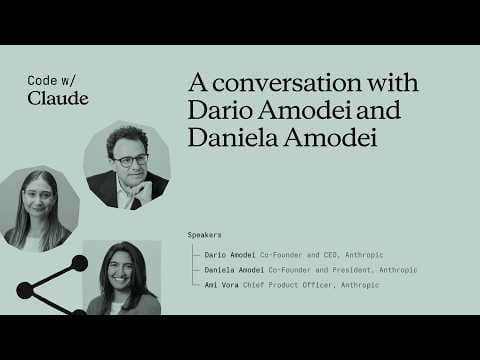 A conversation with Dario Amodei & Daniela Amodei 영상 썸네일
