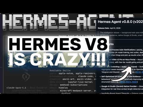 Hermes V0.8 (New Upgrades) + New Free APIs & Local Models: LOL OPENCLAW! This is JUST SO BETTER NOW! 영상 썸네일