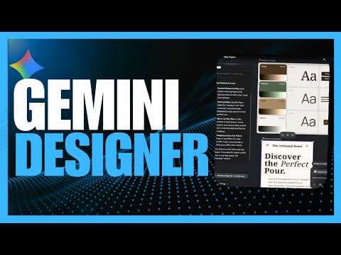Google's NEW AI Vibe Design Tool IS INSANE! The Greatest AI Design System I've Ever Used! (Stitch) 영상 썸네일