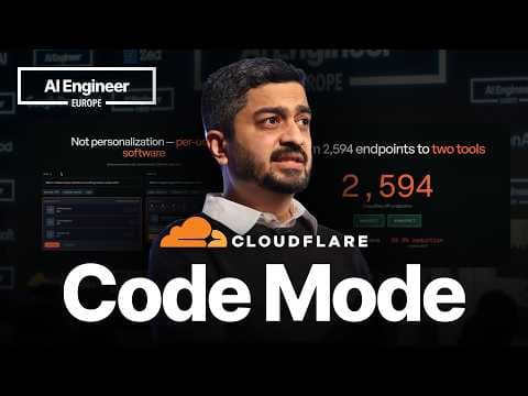 Code Mode - Sunil Pai, Cloudflare 영상 썸네일