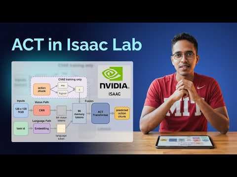 Action Chunking Transformer for Autonomous driving - implementation in NVIDIA Isaac Lab | VLA Series 영상 썸네일