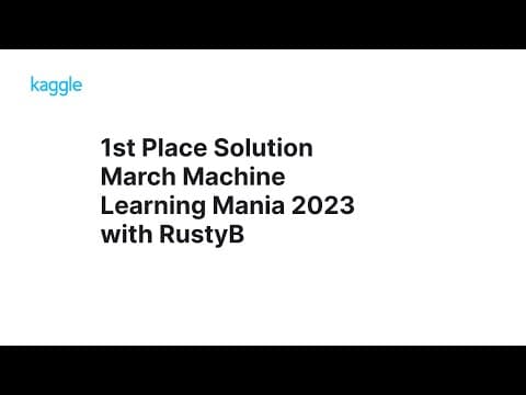 Kaggle Winners Walkthroughs: March Machine Learning Mania 2023 with RustyB 영상 썸네일