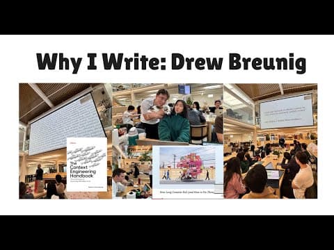 Why I Write: Drew Breunig [Dev Writers Meetup Jan 2026] 영상 썸네일