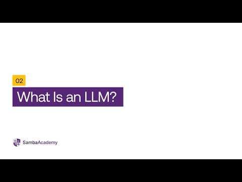 What is an LLM? 영상 썸네일
