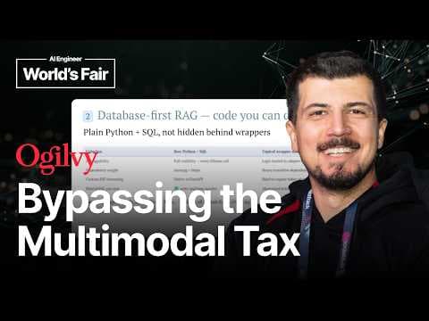 Bypassing the Multimodal Tax: Hybrid RAG, SQL RRF & UI Telemetry - Abed Matini, Ogilvy 영상 썸네일