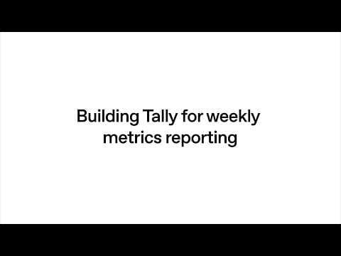 Weekly metrics reporting agent 영상 썸네일