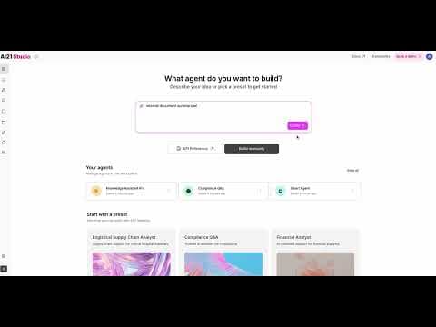 AI21 Maestro Vibe Agent 영상 썸네일