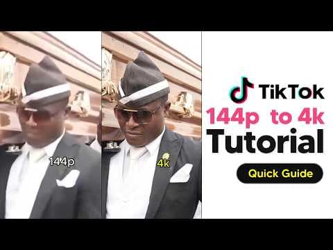 144p To 4k Tiktok AI Trend Tutorial (144p To 4k AI Tutorial) 영상 썸네일