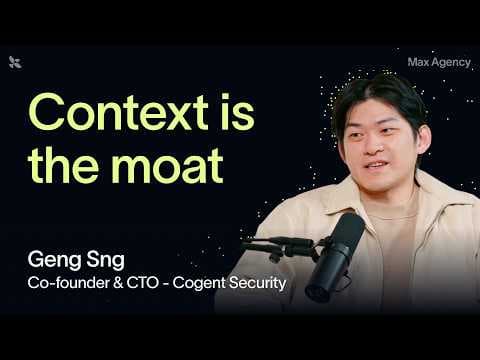Inside Cogent's three-agent architecture for autonomous defense | Geng Sng (Co-founder, Cogent) 영상 썸네일