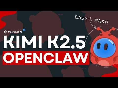 OpenClaw + Kimi K2.5: The ULTIMATE AI Assistant Setup You NEED Right Now! 영상 썸네일