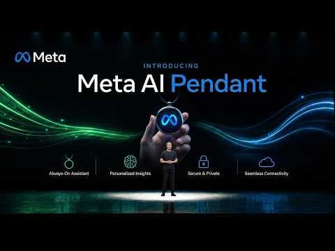 Meta’s New AI Pendant Is Coming - Metas AI Pendant Explained 영상 썸네일