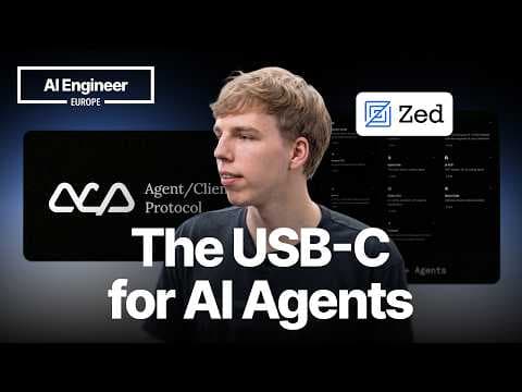 Building an ACP-Compatible Agent Live — Bennet Fenner, Zed 영상 썸네일