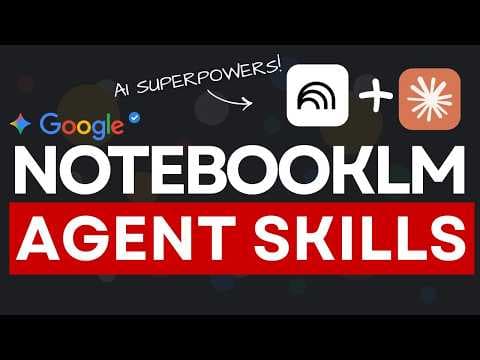 NotebookLM Agent Skills: Build POWERFUL Claude AI Agents for ANYTHING! 영상 썸네일