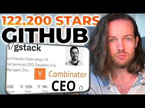 I Ran Garry Tan's 122K-Star Claude Code Setup 영상 썸네일