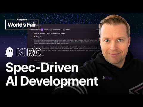 Using Spec-Driven Development for Production Workflows - Erik Hanchett, AWS 영상 썸네일