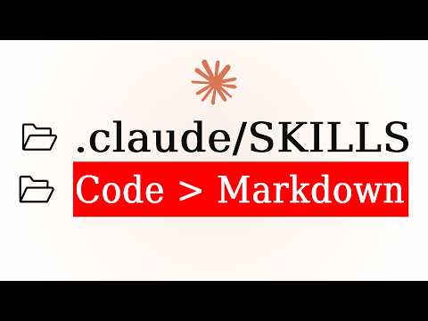 Agent Skills: Code Beats Markdown (Here's Why) 영상 썸네일