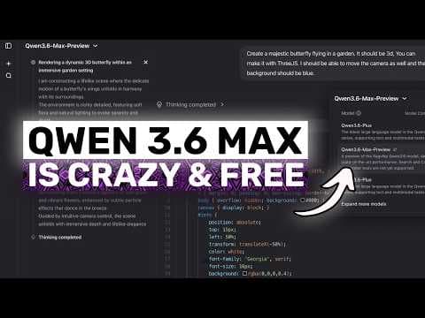 Qwen 3.6 Max (FULLY FREE): Qwen JUST ENDED Opus 4.7? This MODEL is ACTUALLY INSANE! 영상 썸네일