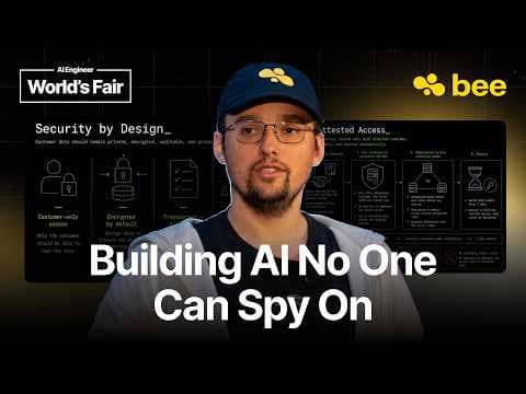 Privacy-Preserving Intelligence — Steve Korshakov, Bee (acq. Amazon) 영상 썸네일