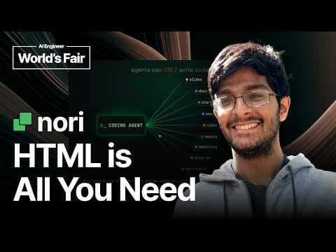HTML is All You Need (for Agents to Make Graphics) - Amol Kapoor, Nori 영상 썸네일