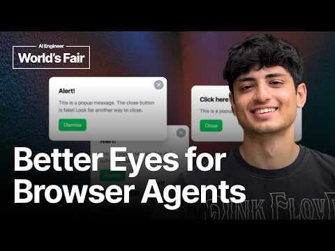 Browser Agents Don't Need Better Models. They Need Better Eyes. - Kushan Raj, ARK 영상 썸네일