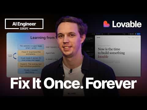 How Lovable self-improves every hour — Benjamin Verbeek, Lovable 영상 썸네일