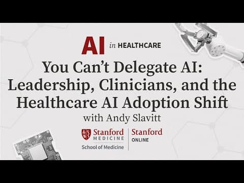 AI in Healthcare Series: You Can’t Delegate AI with Andy Slavitt 영상 썸네일