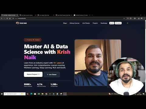 All You Need To Know About Krish Naik Academy 영상 썸네일