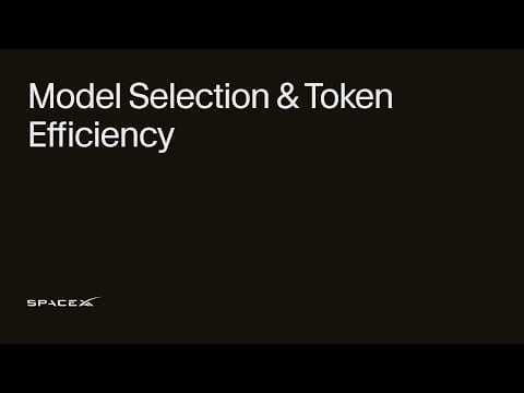 Model Selection & Token Efficiency 영상 썸네일