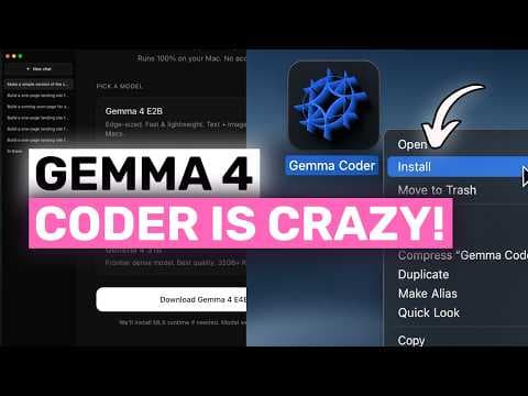 Google's OFFICIAL Gemma 4 Coder Desktop App: This FREE & LOCAL App by Google is ACTUALLY CRAZY! 영상 썸네일