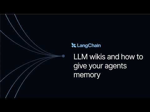 LLM Wikis and how to give your agents memory 영상 썸네일